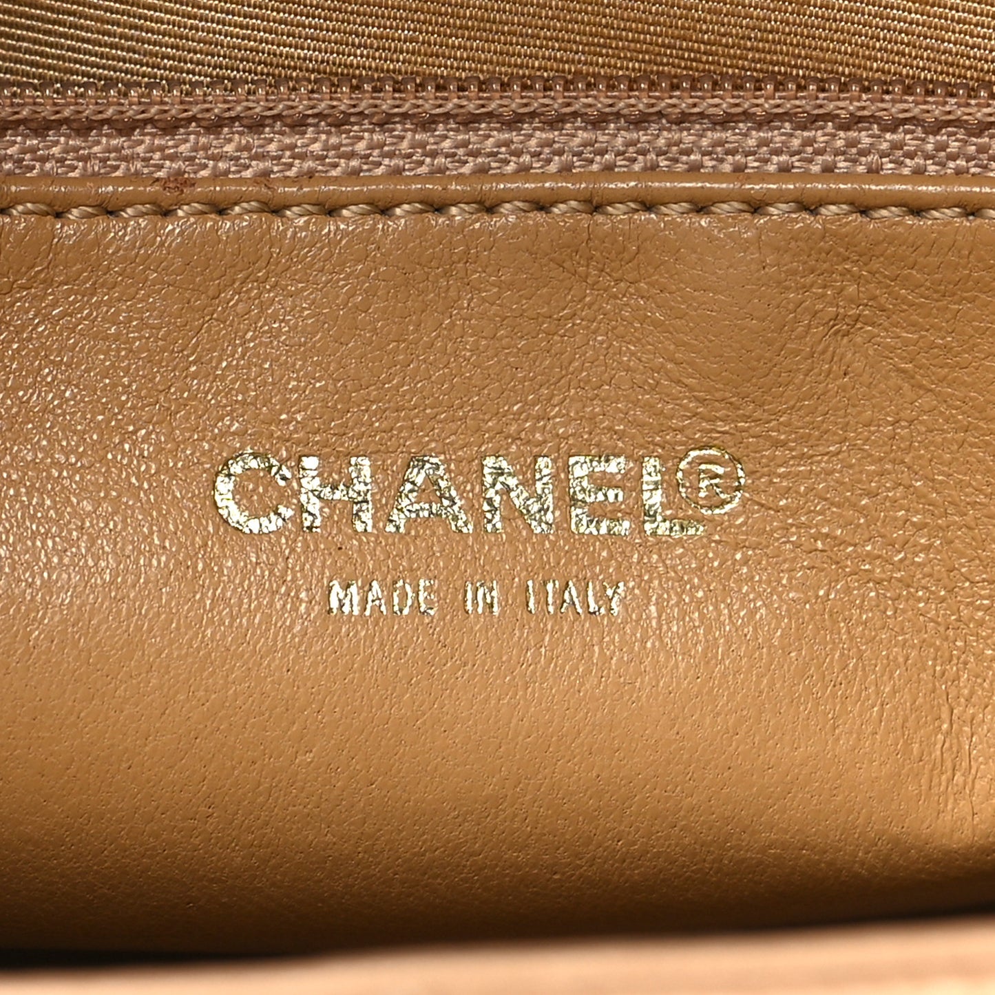 Caviar Quilted Medallion Tote Beige