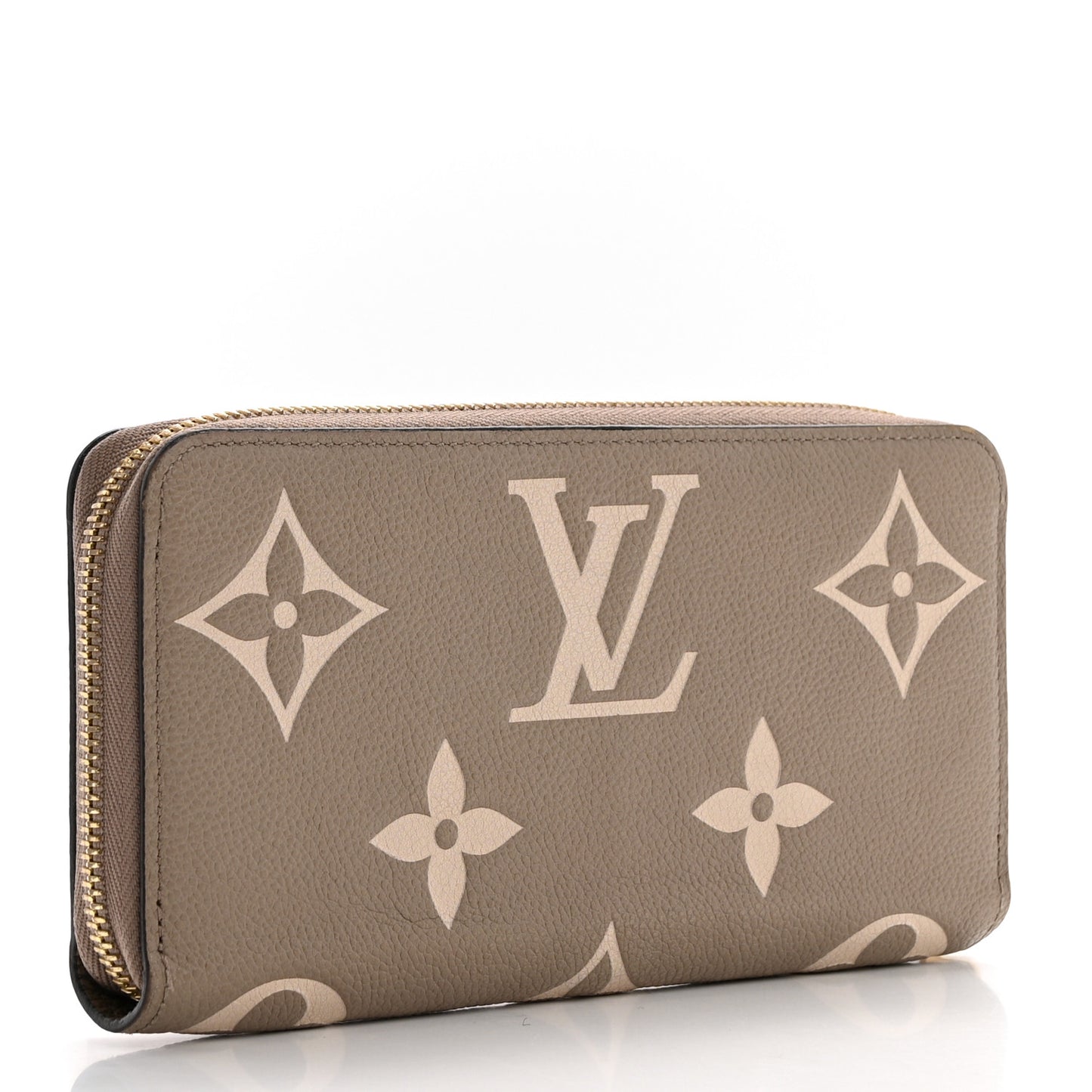 Empreinte Monogram Giant Zippy Wallet Tourterelle Creme