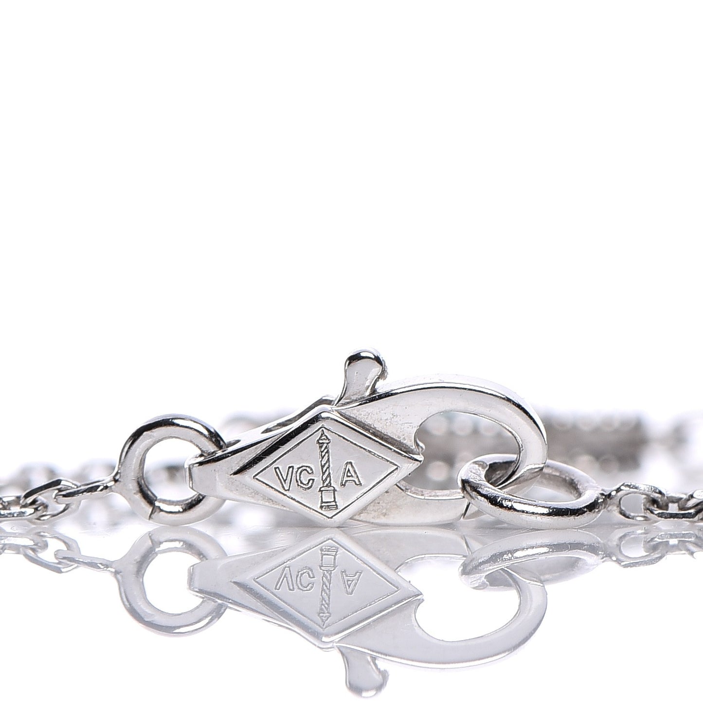 18K White Gold Turquoise Sweet Alhambra Butterfly Bracelet