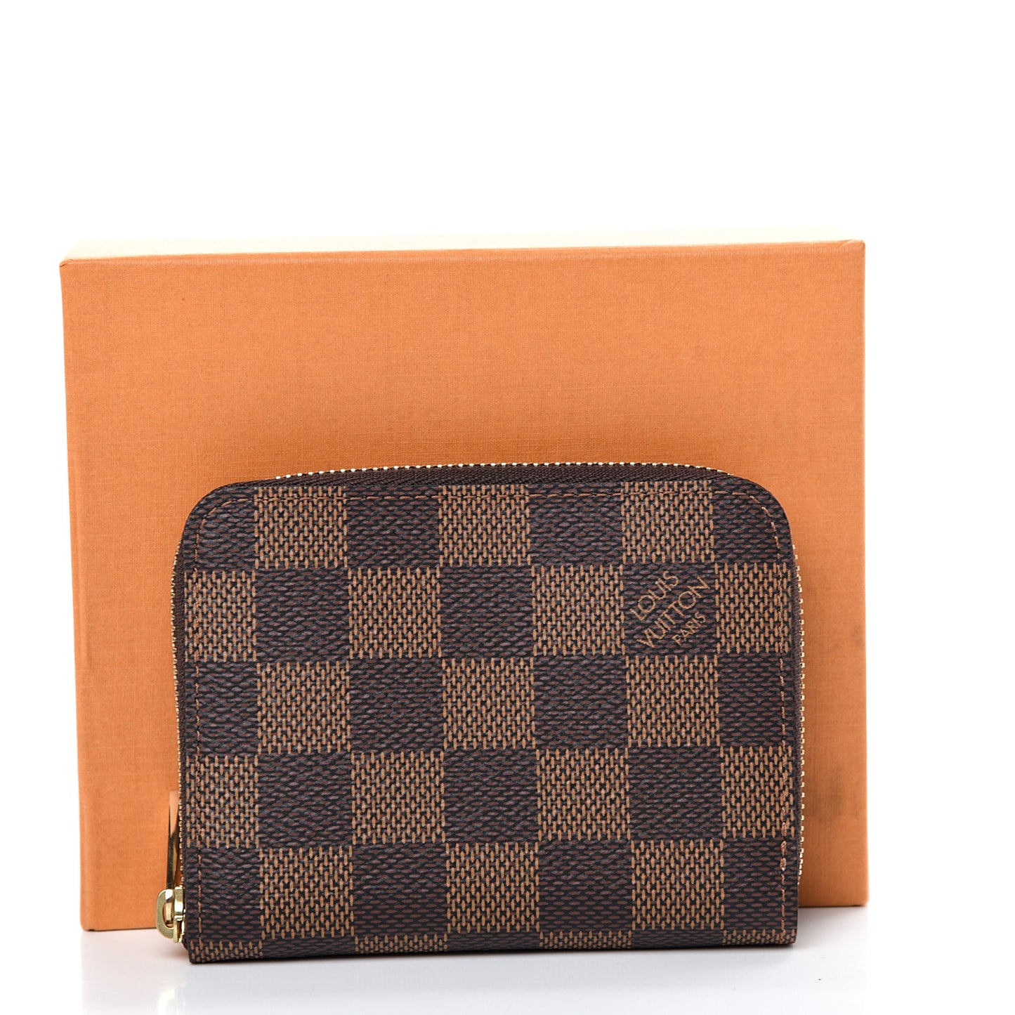 Damier Ebene Zippy Coin Purse Rose Ballerine