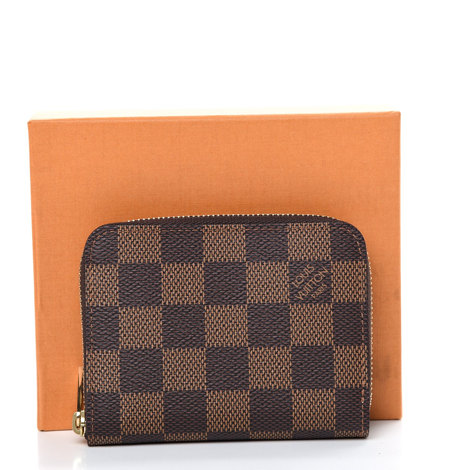 Louis Vuitton Damier Ebene Zippy Coin Purse Rose Ballerine 7 of 7