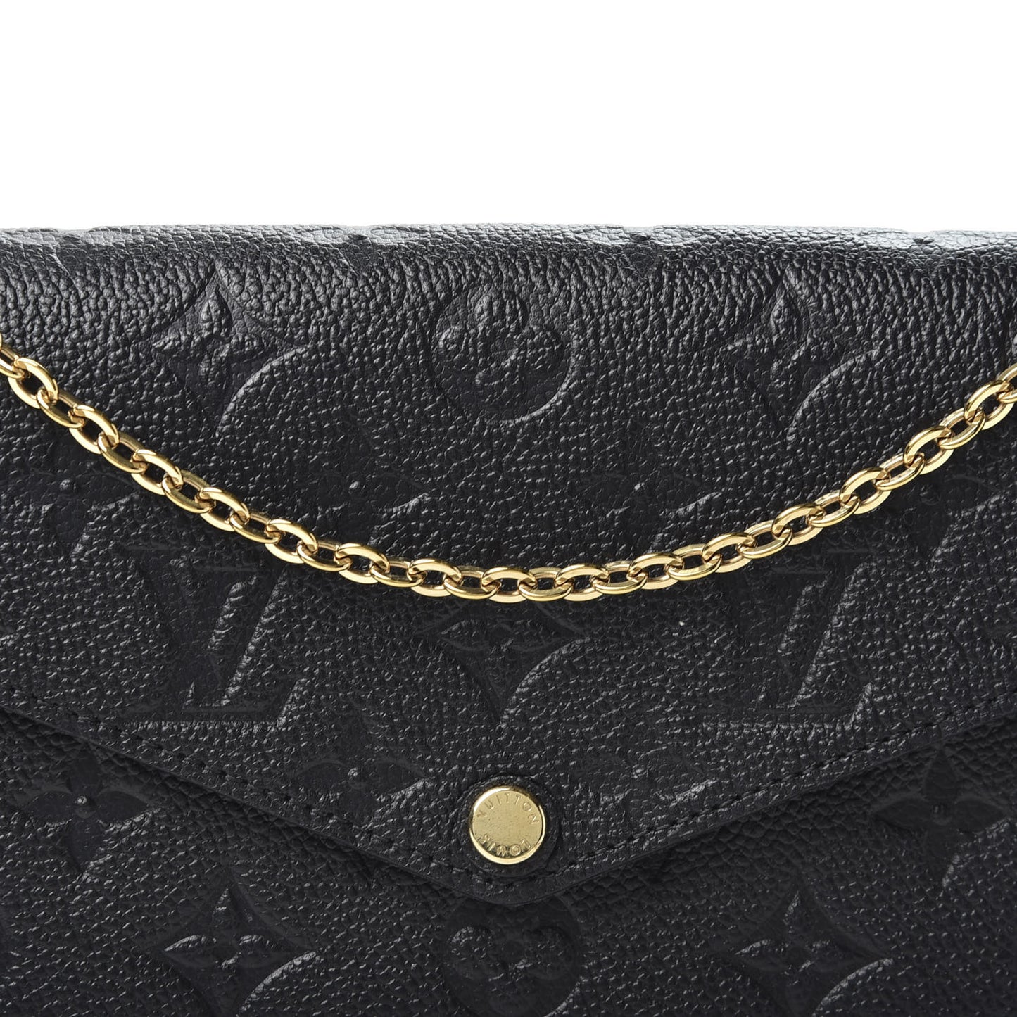 Empreinte Pochette Felicie Chain Wallet Black