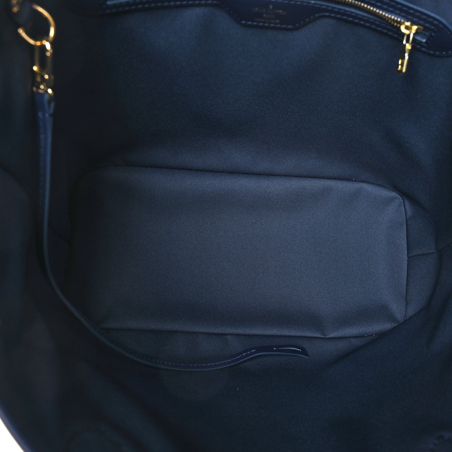 Louis Vuitton Monoglam Neverfull MM Blue 6 of 9