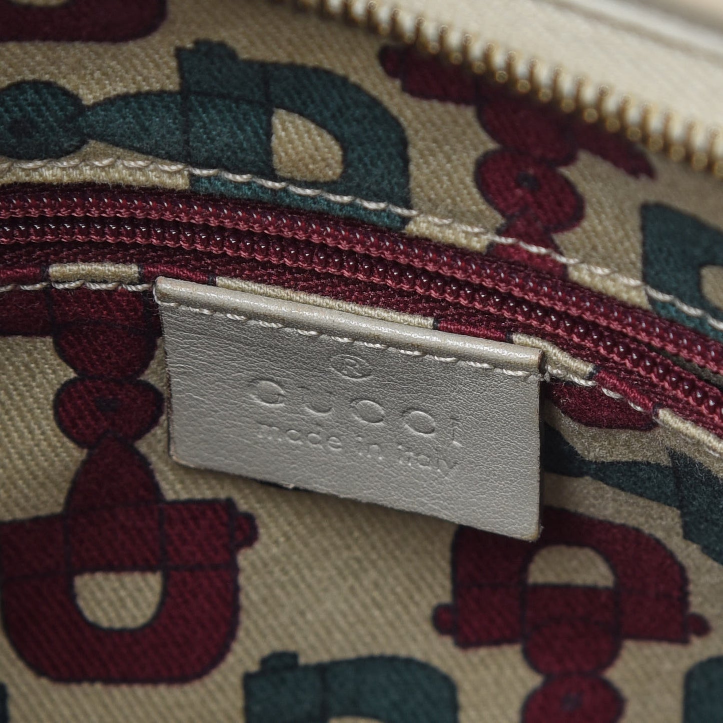 Guccissima Medium Abbey D Ring Hobo Off White