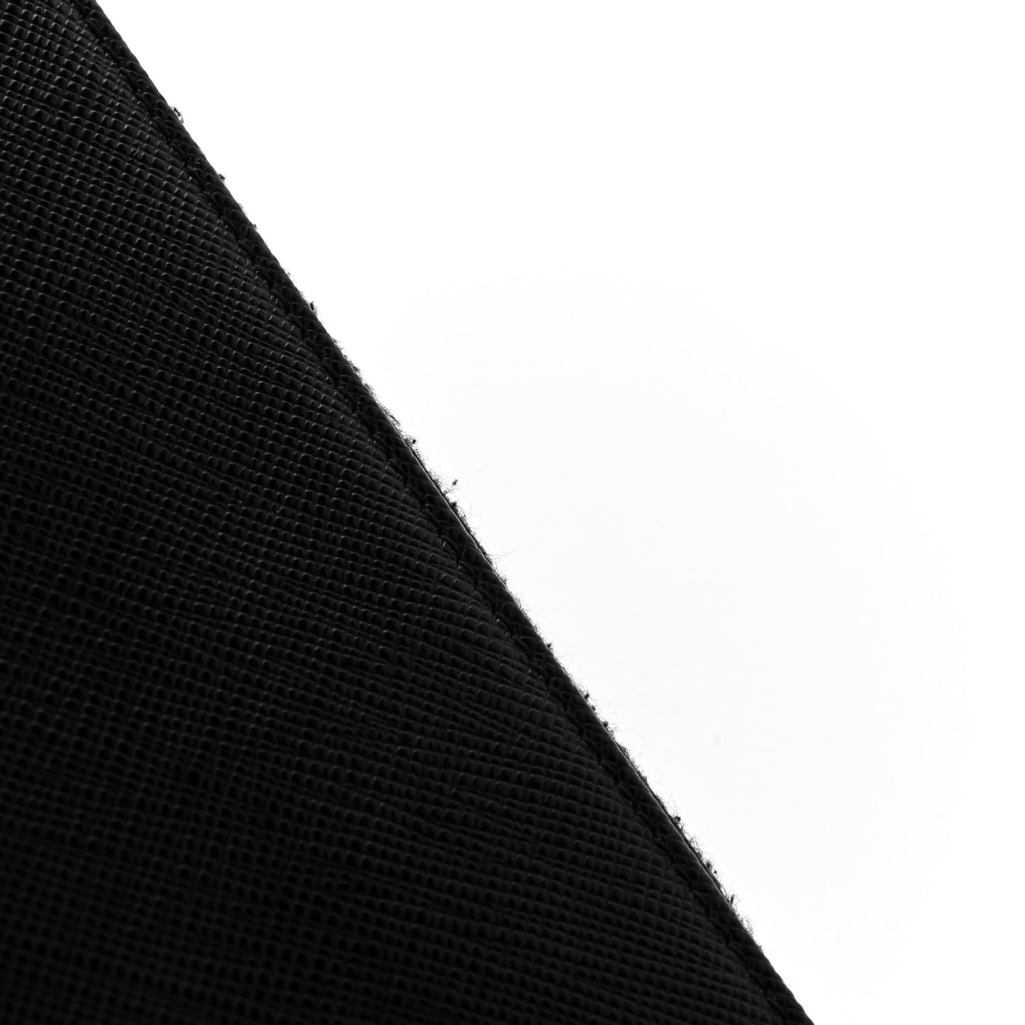 Saffiano Fiocco Bow Zip Around Wallet Black