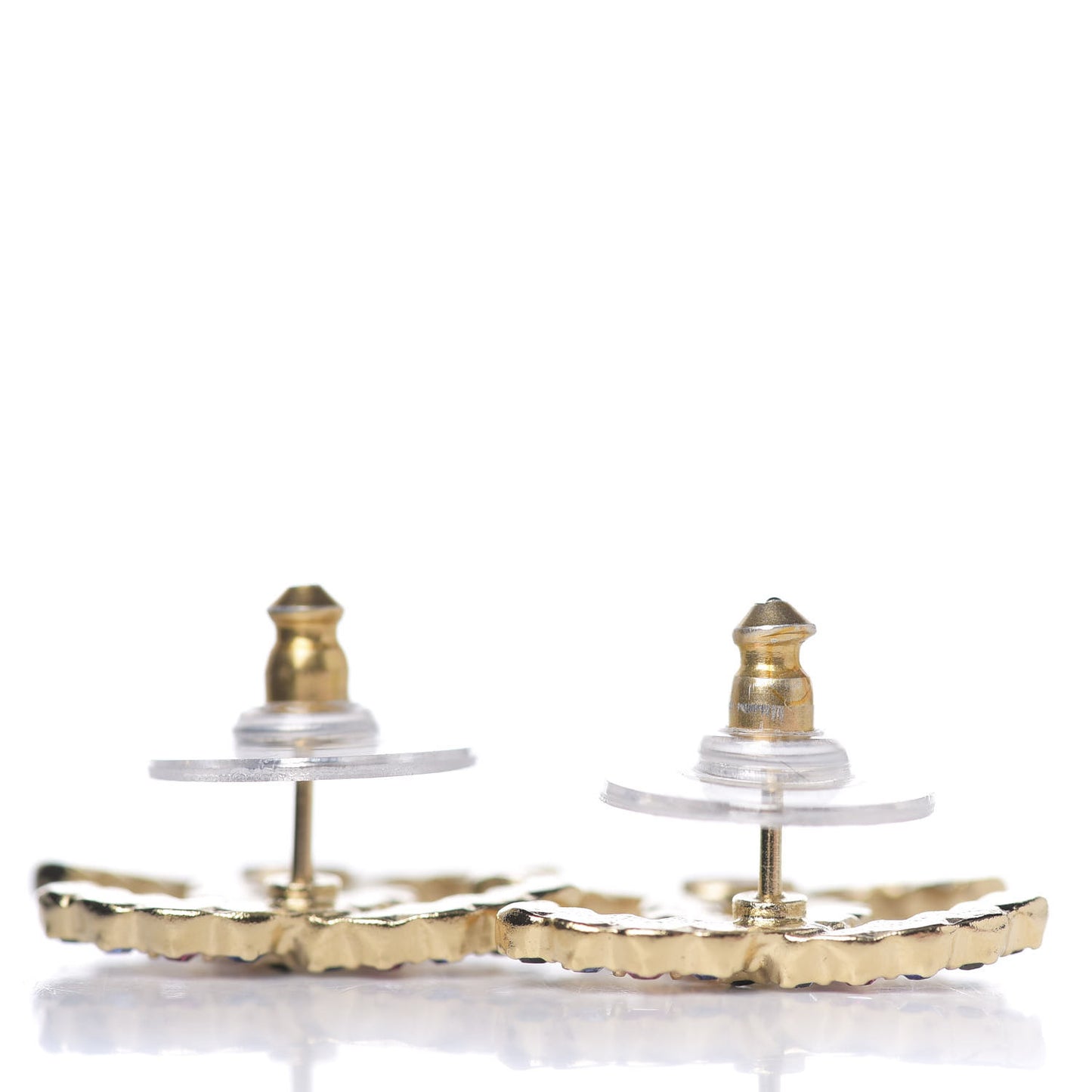 Crystal Over The Rainbow CC Earrings Gold Multicolor