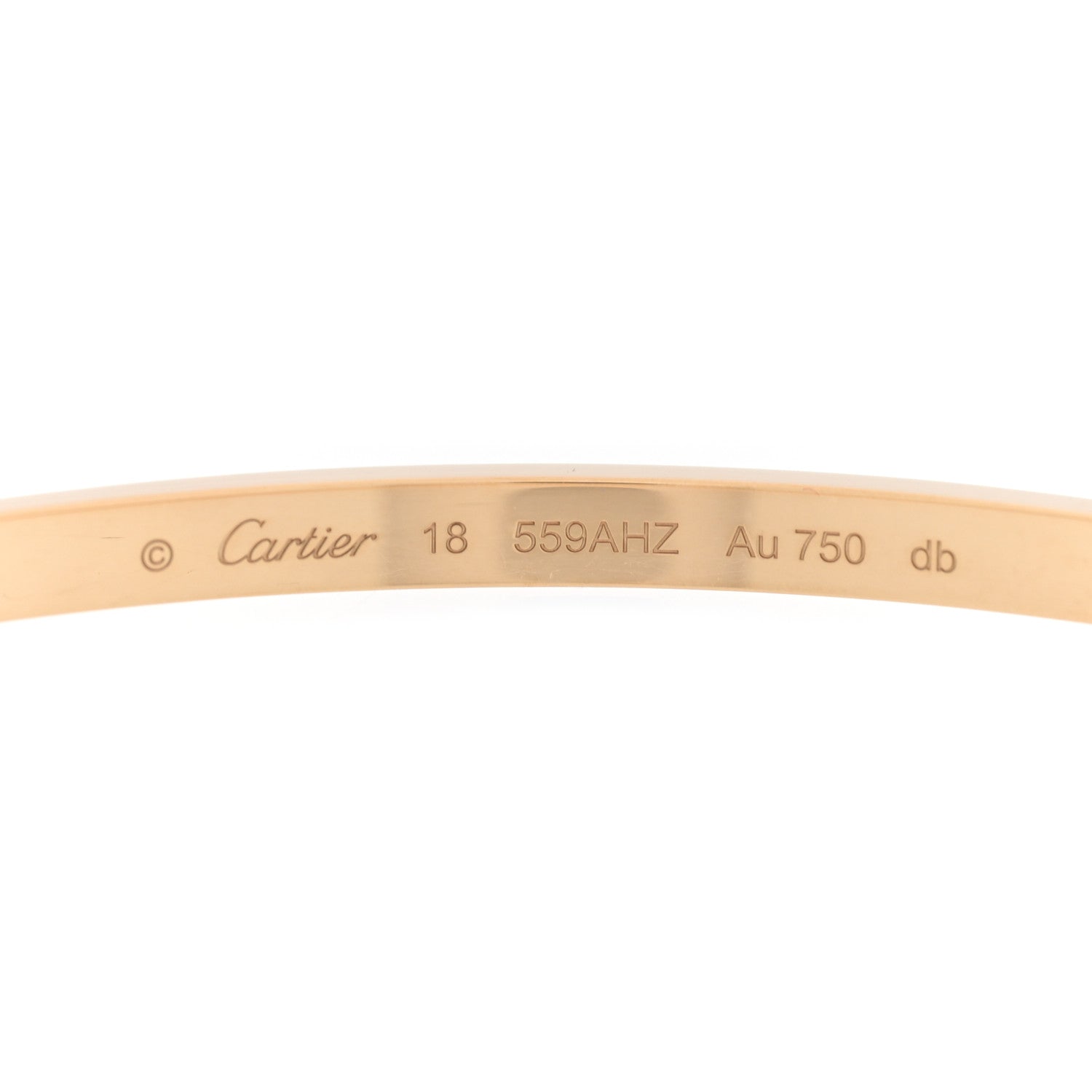 Cartier 18K Pink Gold Small LOVE Bracelet 18 3 of 7