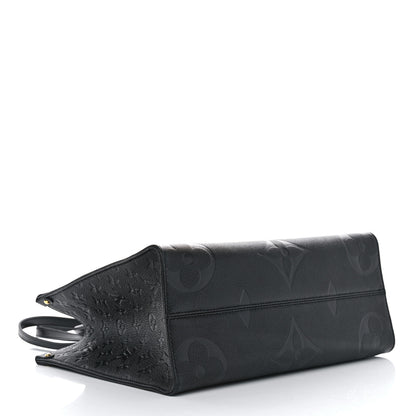 Louis Vuitton Empreinte Monogram Giant OnTheGo MM Black 4 of 9