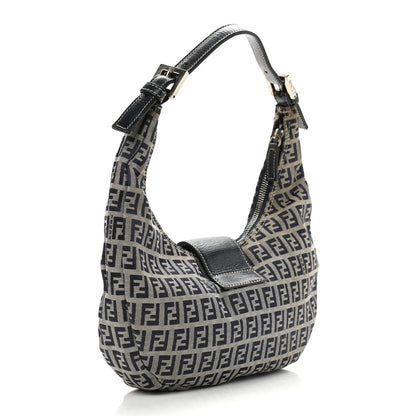 Fendi Zucchino Hobo Navy 2 of 14