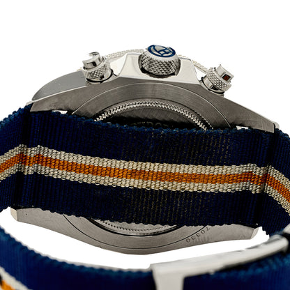 TUDOR Stainless Steel Fabric 42mm Heritage Chrono Automatic Watch Blue 70330B 4 of 4