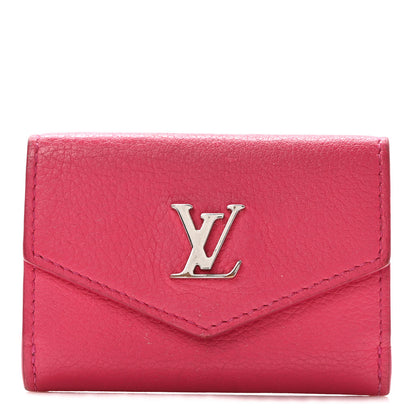 Louis Vuitton Soft Calfskin My Lockme Compact Wallet Fuchsia 1 of 7