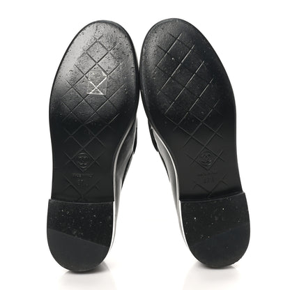 Chanel Lambskin Quilted CC Turnlock Loafers 37.5 Black 6 of 10