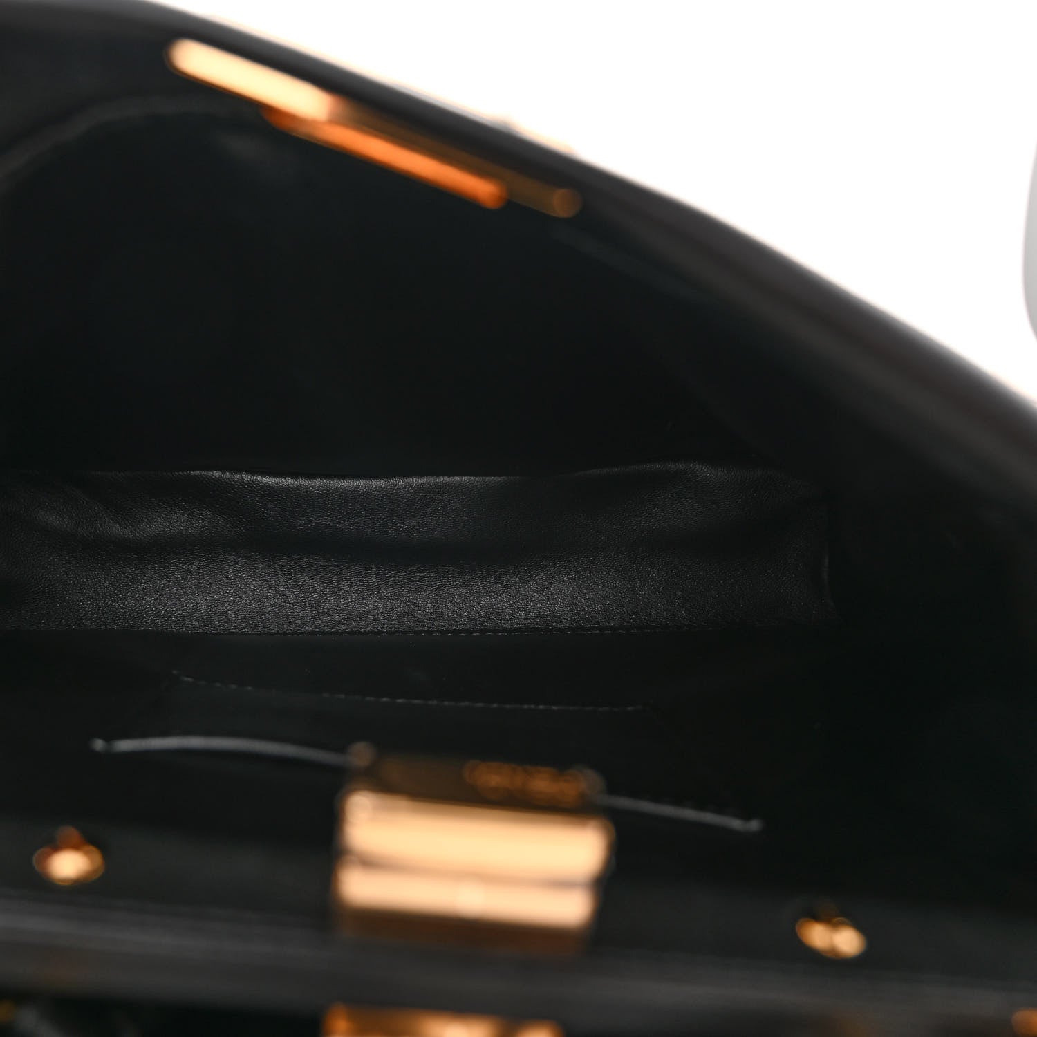 Fendi Nappa Mini Peekaboo Iconic Satchel Black 5 of 10