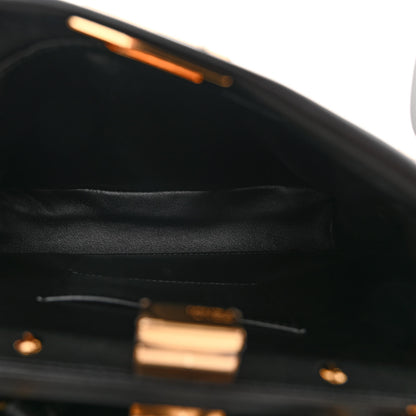 Fendi Nappa Mini Peekaboo Iconic Satchel Black 5 of 10