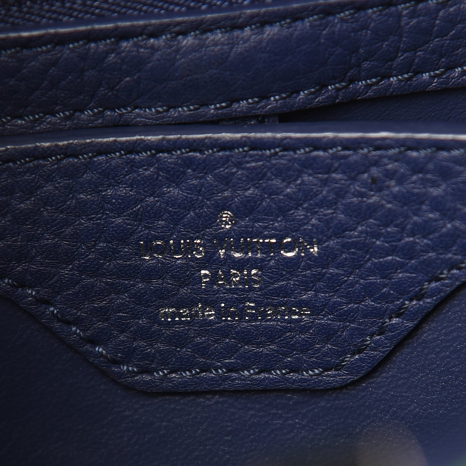 Louis Vuitton Taurillon Capucines BB Bamboo Indigo 452691