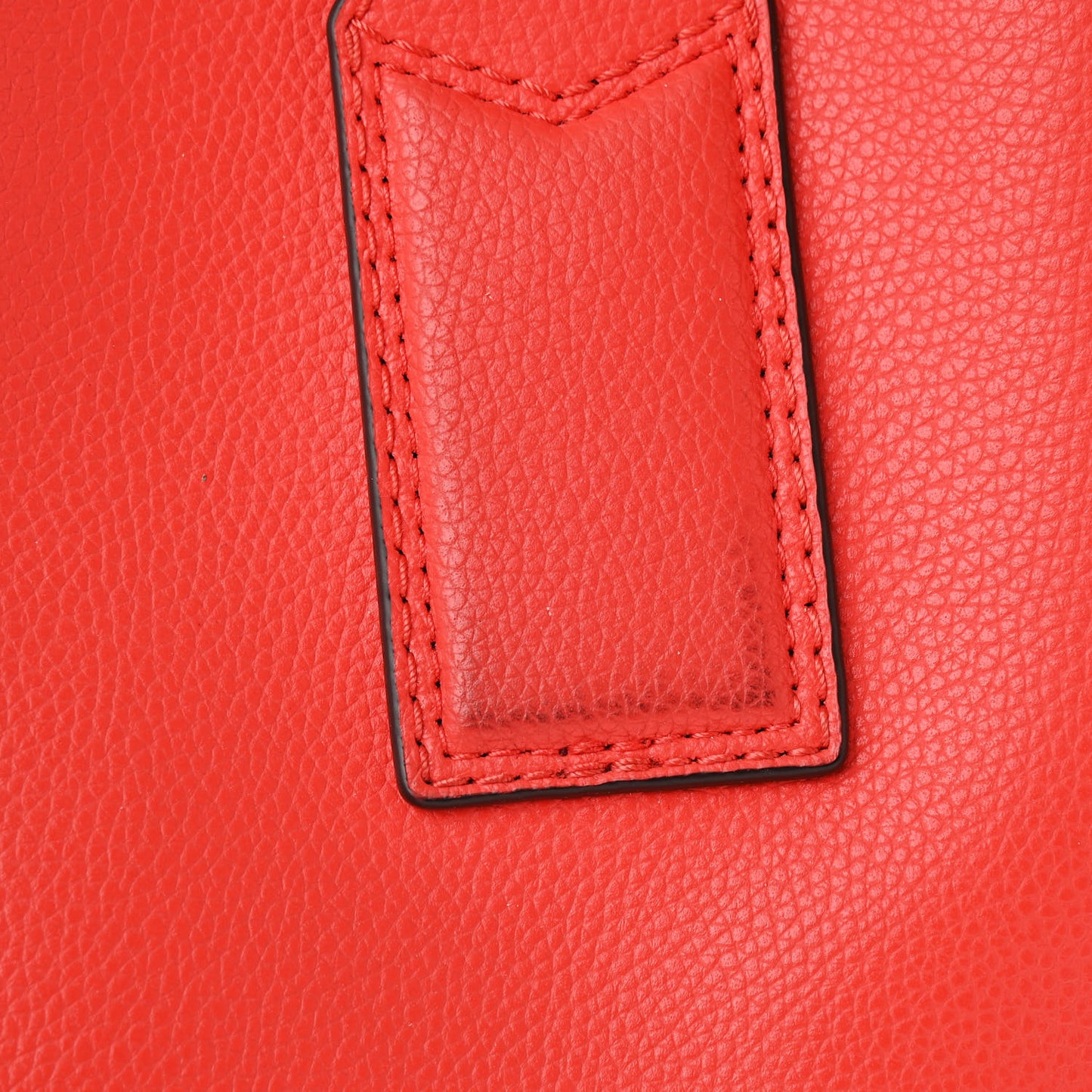 Pebbled Calfskin Editor Shopping Tote Red