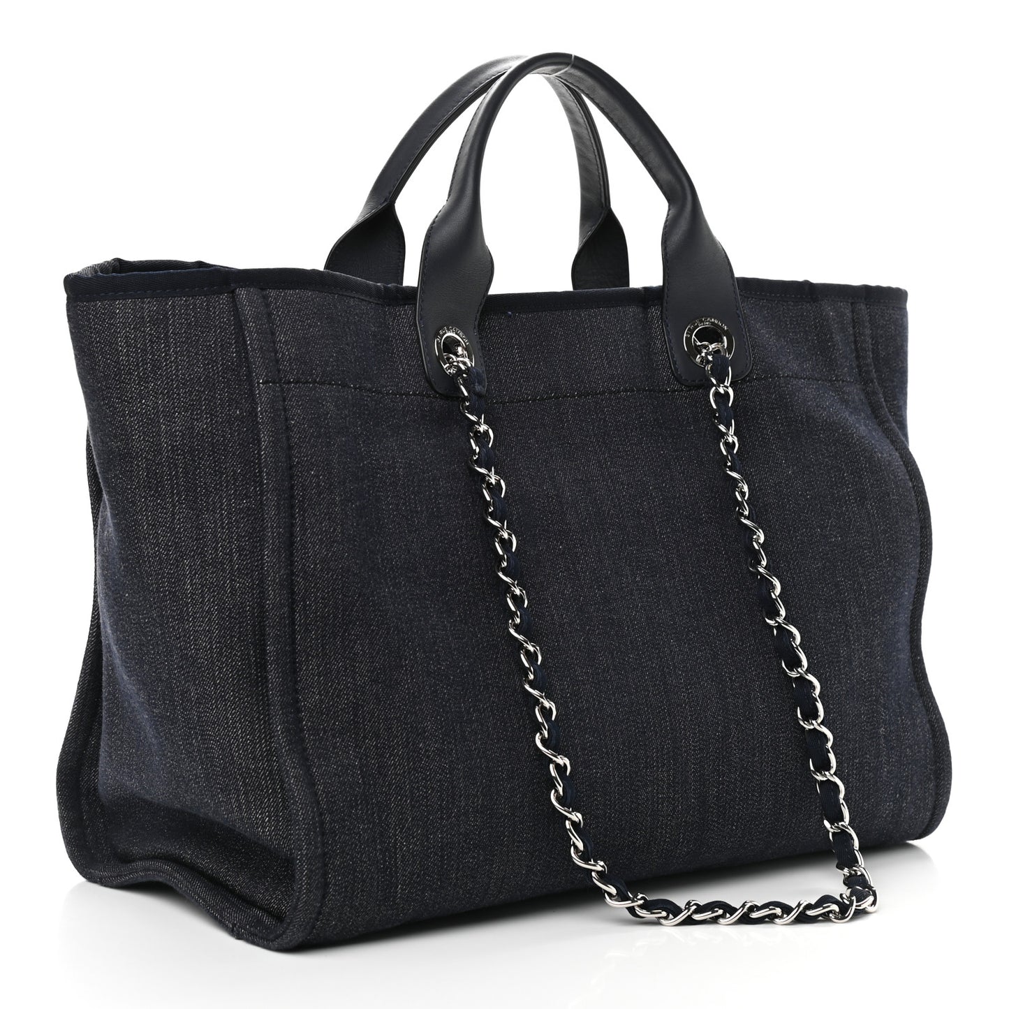 Denim Medium Deauville Tote Dark Blue