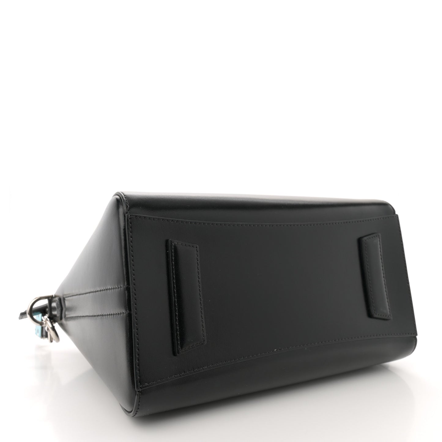 Shiny Lord Calfskin Small Antigona Black