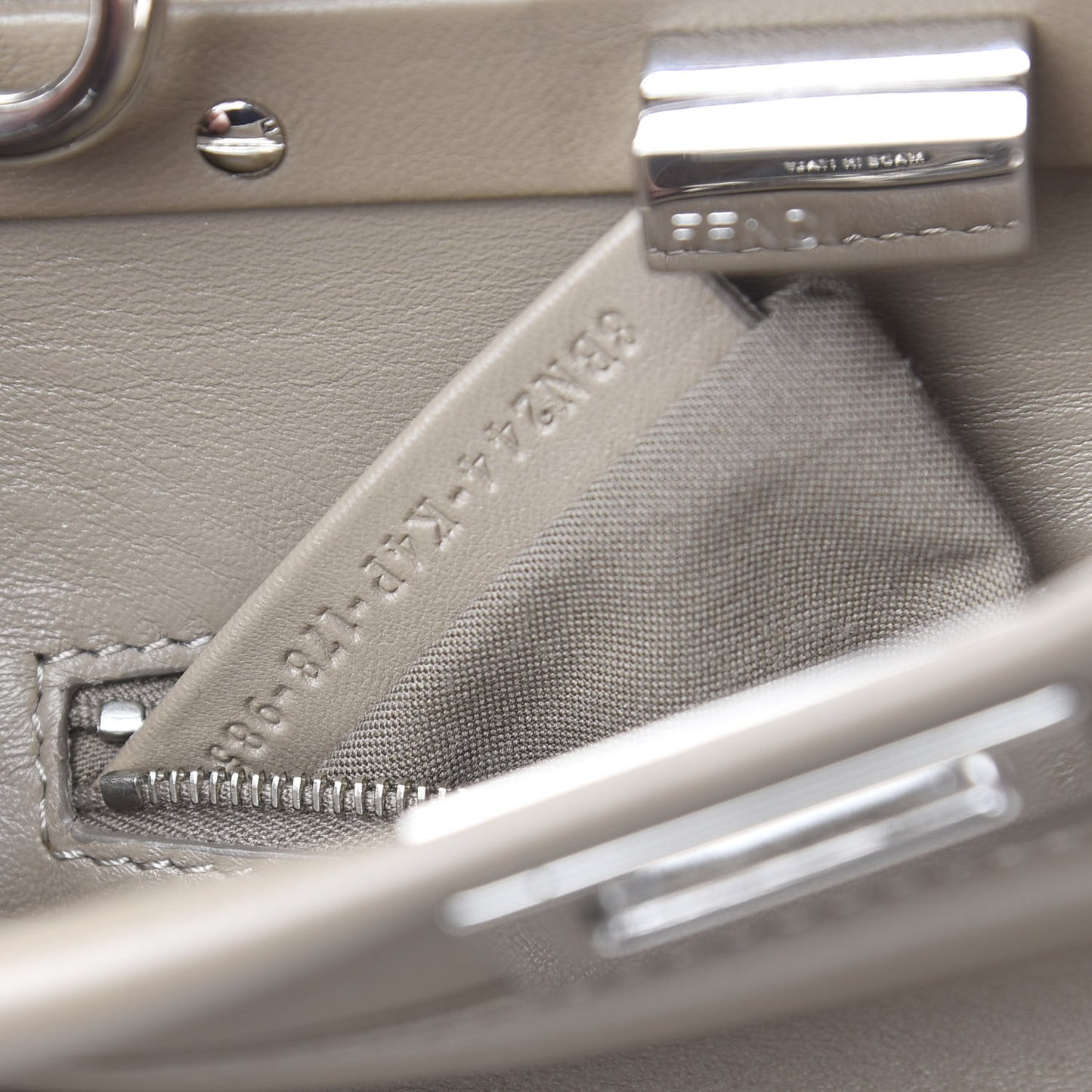 Nappa Mini Peekaboo Iconic Satchel Tortora