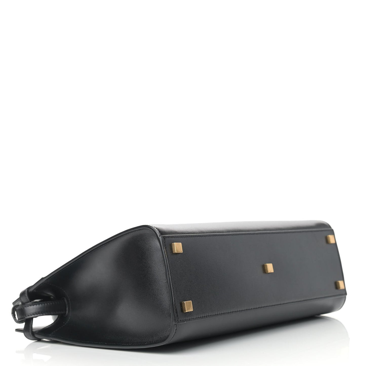 Calfskin Small Manhattan Shopper Tote Black