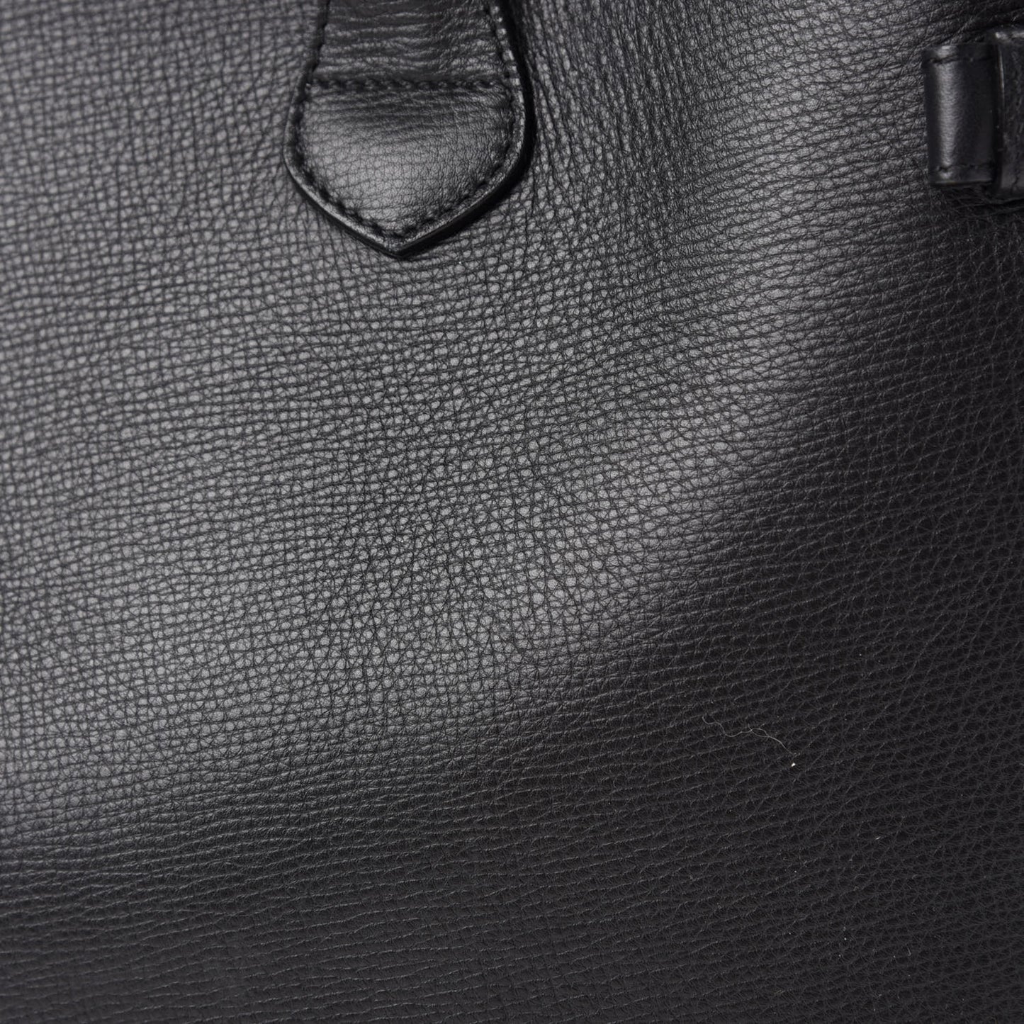 Grainy Calfskin House Check Large Banner Tote Black