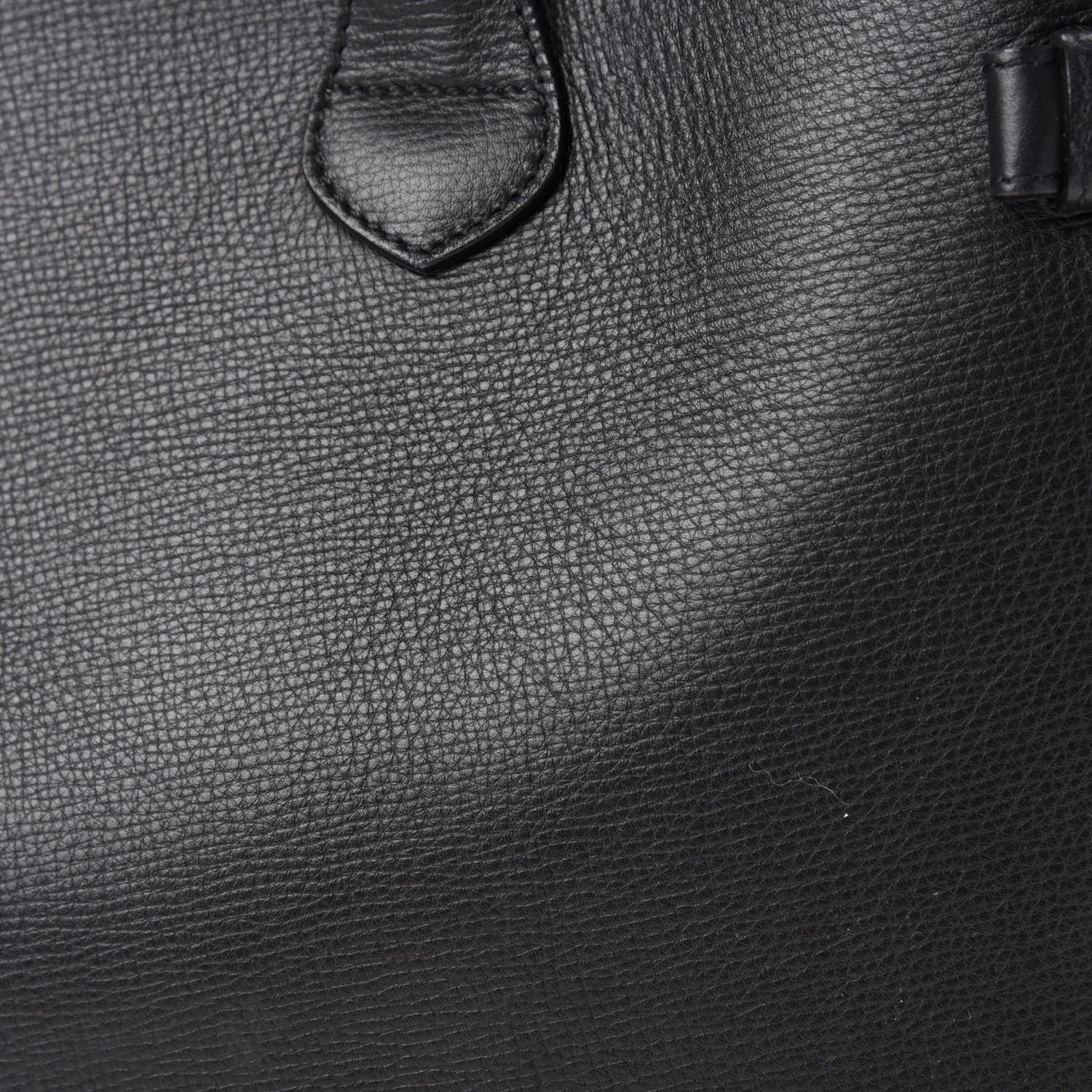 Burberry Grainy Calfskin House Check Large Banner Tote Black 8 of 12