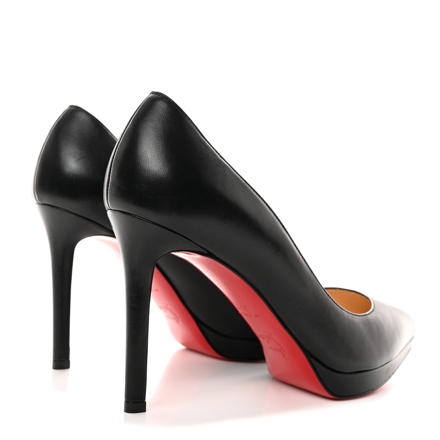 Christian Louboutin Shiny Nappa Pigalle Plato 100 Pumps 37.5 Black 7 of 19
