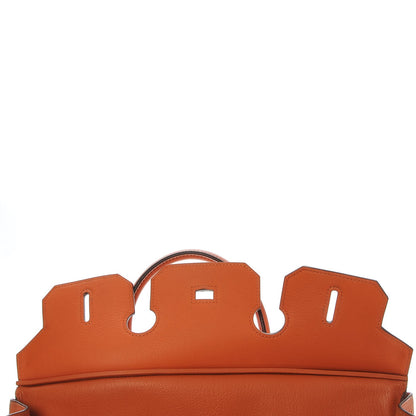Hermes Taurillon Clemence Birkin 35 Orange 9 of 33