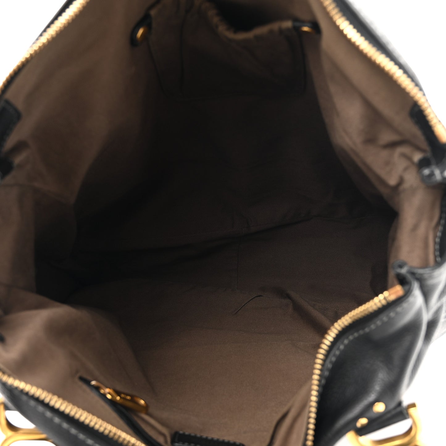 Calfskin Large Marcie Satchel Black
