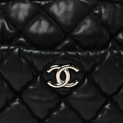 Chanel Lambskin Bubble Quilt Camera Case Black 8 of 10