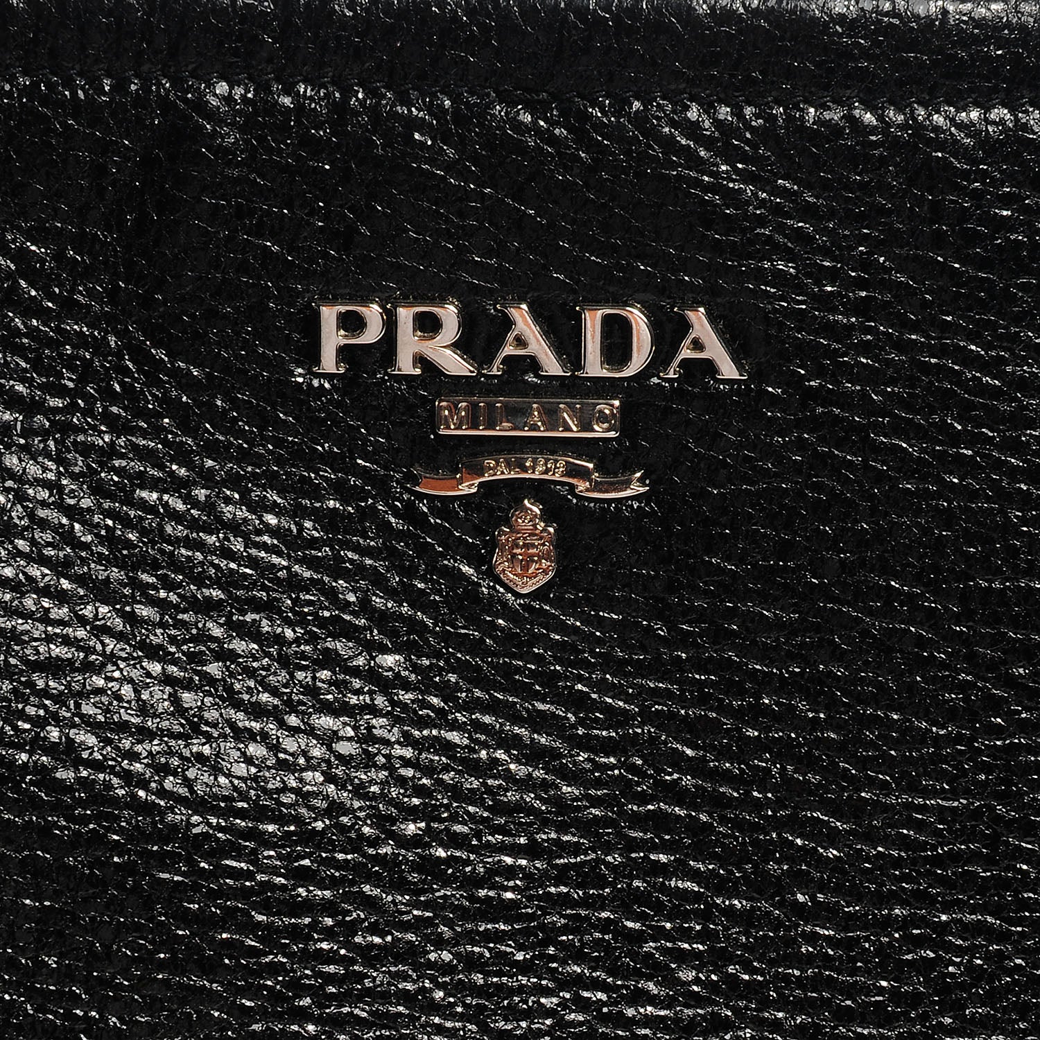 Prada Cervo Lux Chain Shoulder Bag Nero Black 9 of 9
