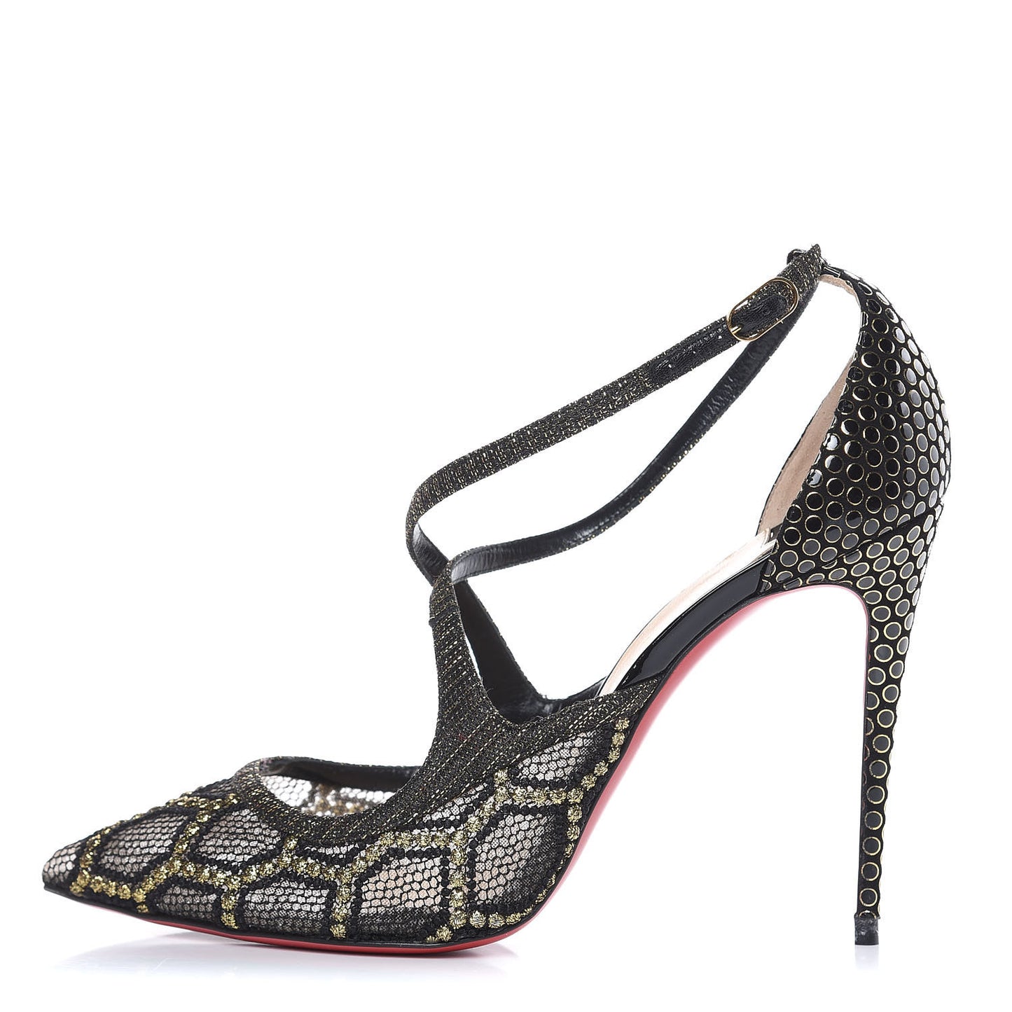Lace Twistissima 100 Pumps 41 Black Gold