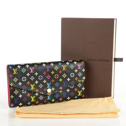Louis Vuitton Monogram Multicolor Sarah Wallet NM Black Grenade 8 of 8