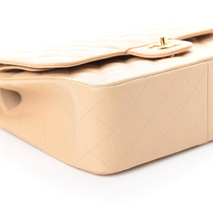 Chanel Caviar Quilted Jumbo Double Flap Beige Clair 8 of 9