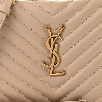 Saint Laurent Calfskin Matelasse Monogram Lou Camera Bag Dark Latte 7 of 9