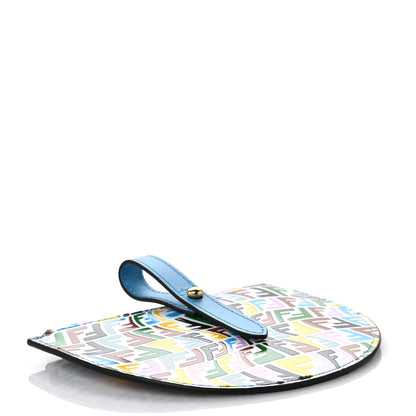 Fendi X SARAH COLEMAN Vitello Liberty FF Fish Eye Coin Case Multicolor Cyber Blue 4 of 7