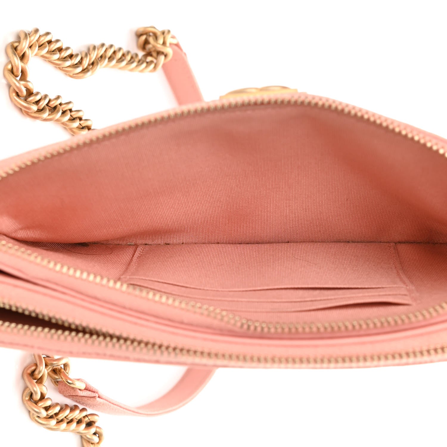 Chanel Caviar Quilted Small Boy Clutch With Chain Light Pink 5 of 12