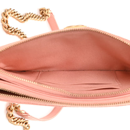 Chanel Caviar Quilted Small Boy Clutch With Chain Light Pink 5 of 12