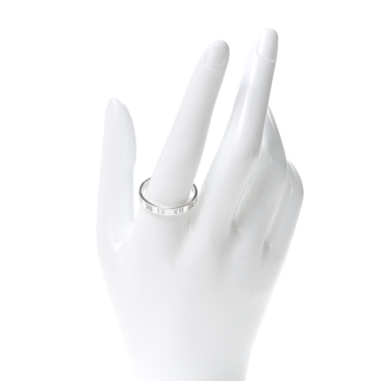 Sterling Silver Narrow Atlas Pierced Ring 67 11.75