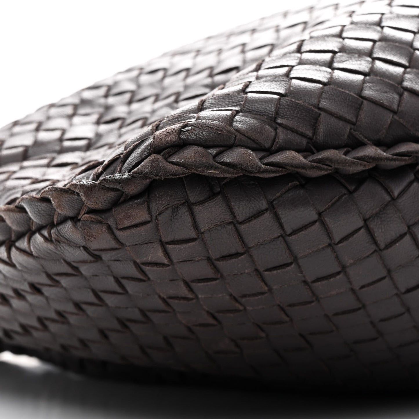 Nappa Intrecciato Large Veneta Hobo Ebano
