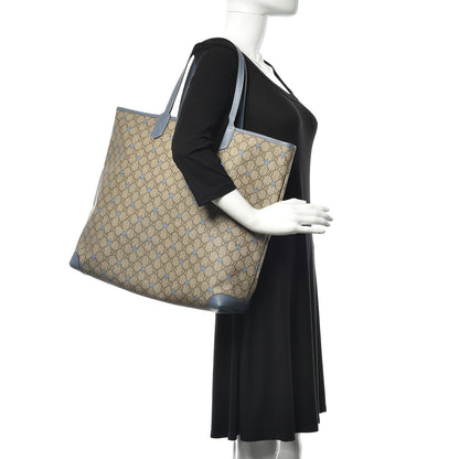 Gucci GG Supreme Stars Tote Blue 2 of 11