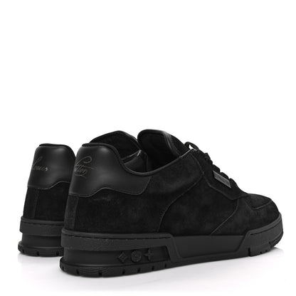 Louis Vuitton Suede Mens LV Trainer Sneakers 8 Black 4 of 8