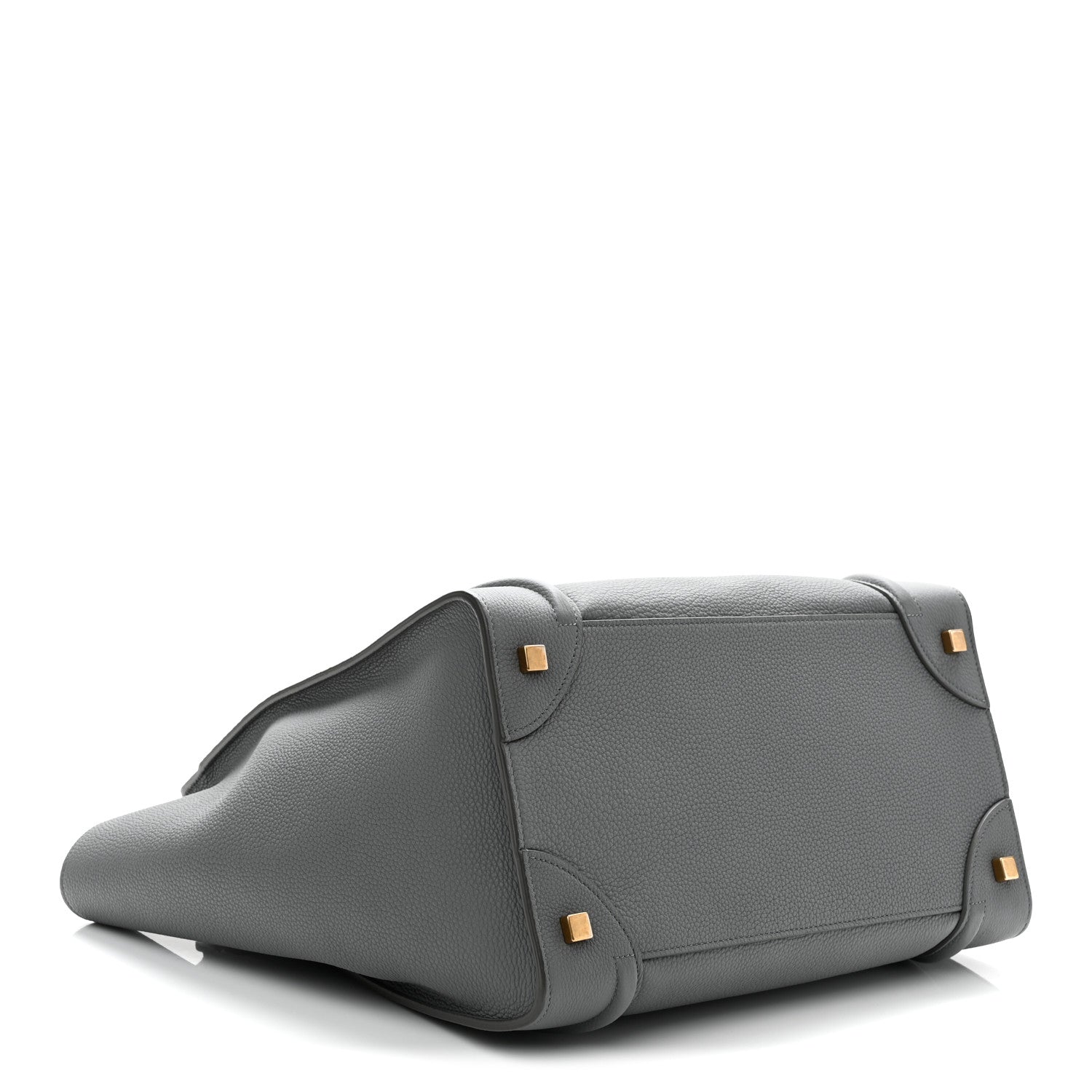 Celine Drummed Calfskin Mini Luggage Kohl 4 of 11