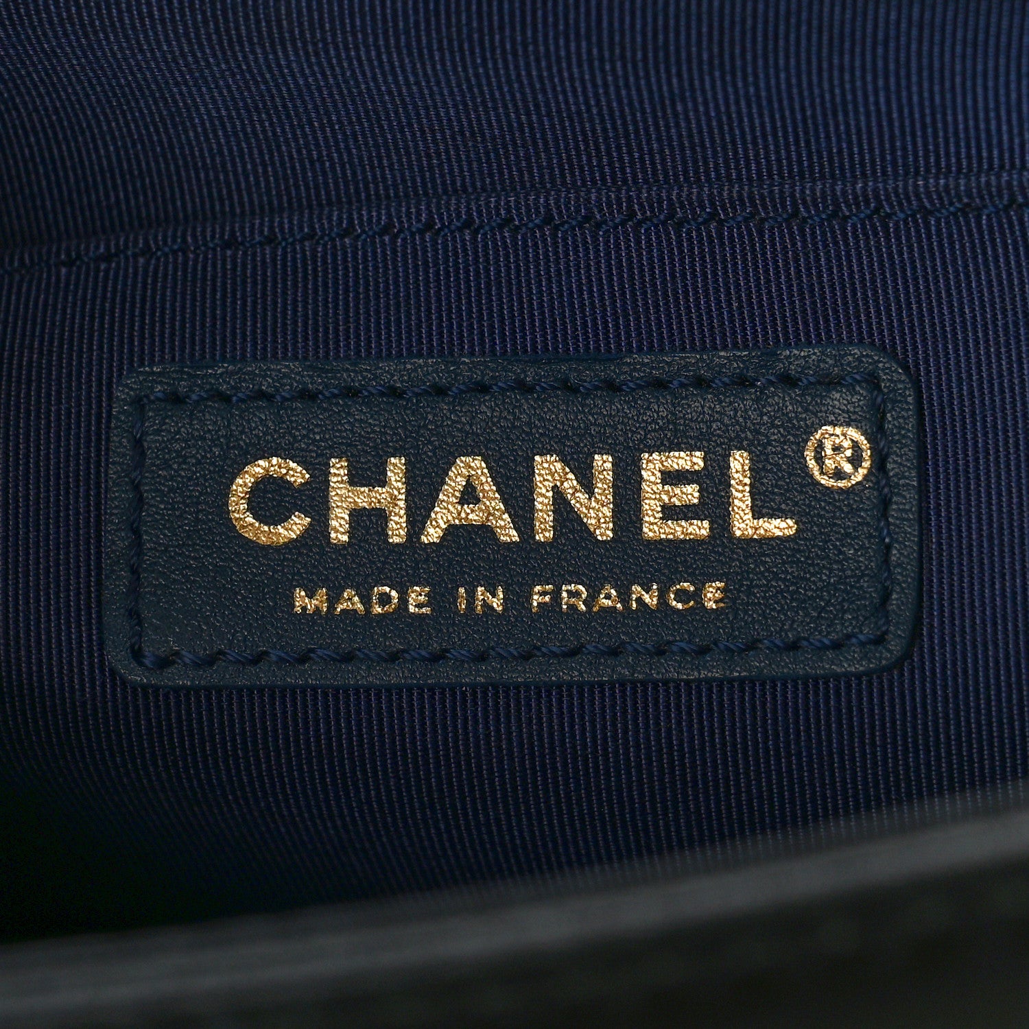 Chanel Lambskin Quilted Bi-Color Medium Boy Flap Black Navy 6 of 12