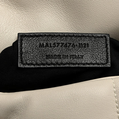 Saint Laurent Lambskin Quilted Small Loulou Puffer Monogram Chain Satchel Crema Soft 7 of 10