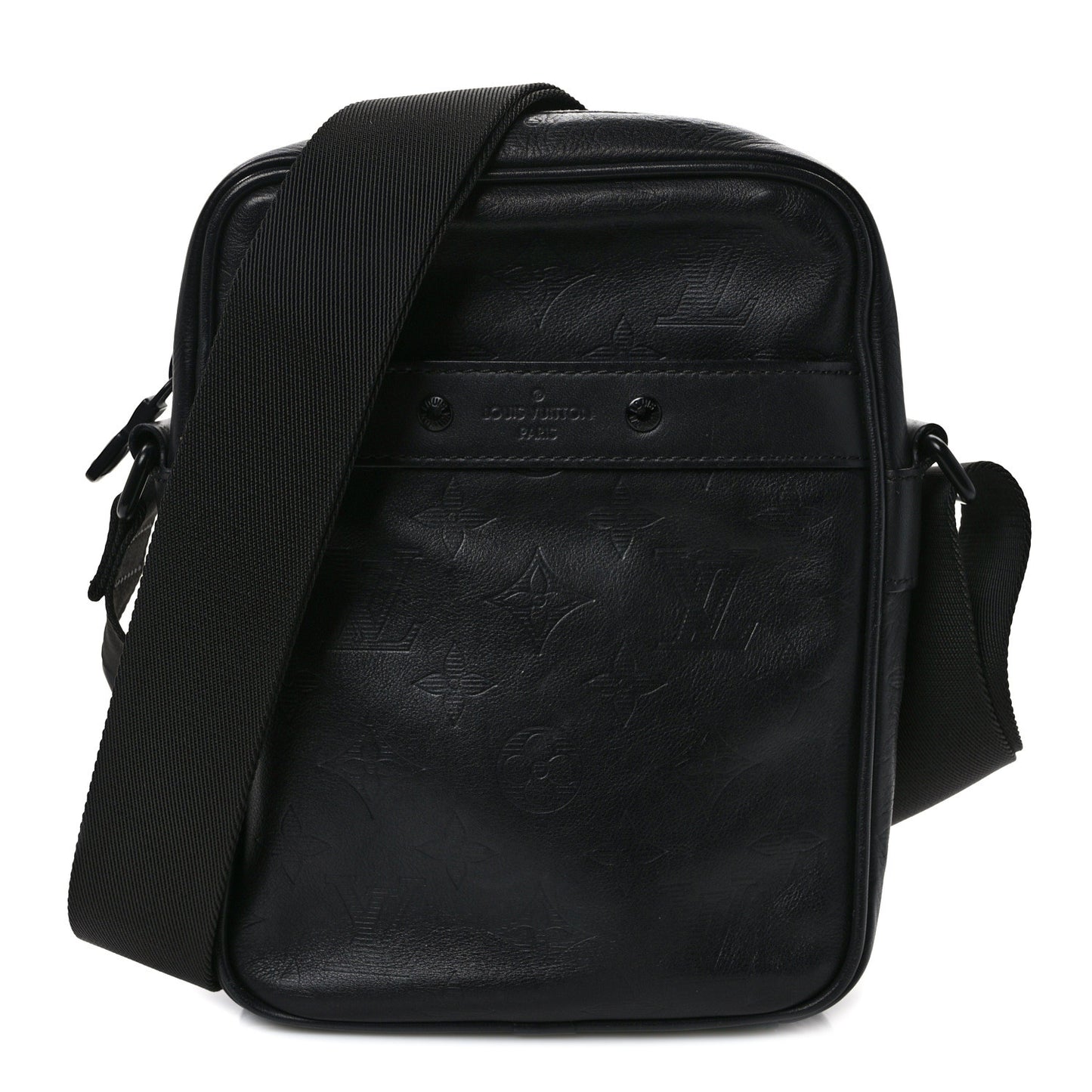 Calfskin Monogram Shadow Danube PM Black