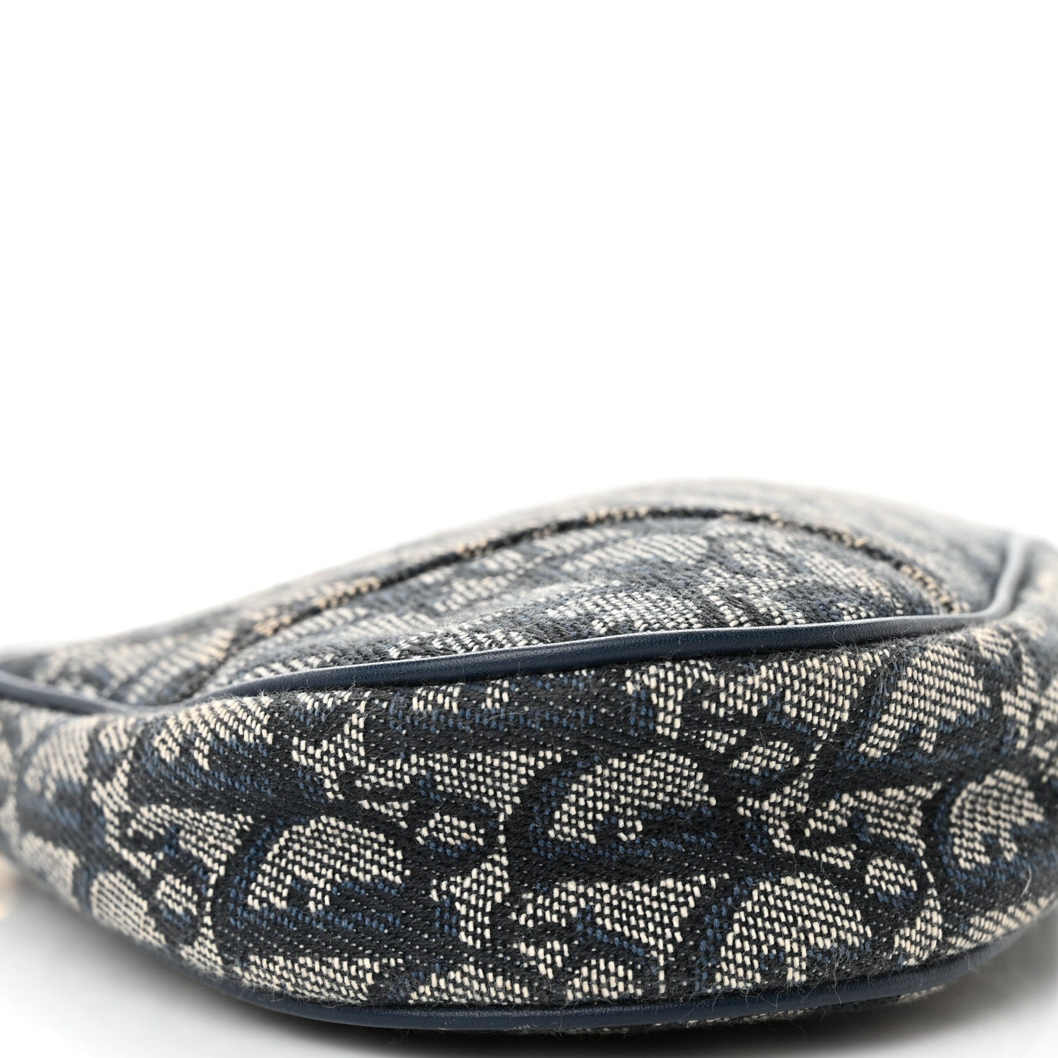 Christian Dior Monogram Mini Saddle Pochette Navy 9 of 12