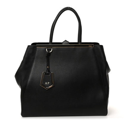 Fendi Vitello Elite Large 2Jours Tote Black 2 of 19
