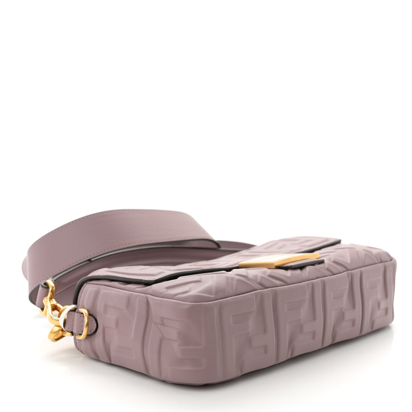 Nappa FF 1974 Embossed Baguette Dusty Mauve