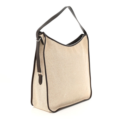 Hermes Toile Swift Jumping Shopping Bag Chocolate 3 of 11